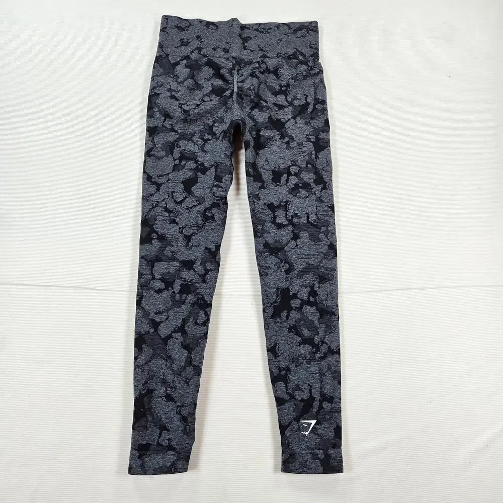 Gymshark Adapt Camo Seamless Athletic Leggings in Black Women's Size Medium - Picture 6 of 6